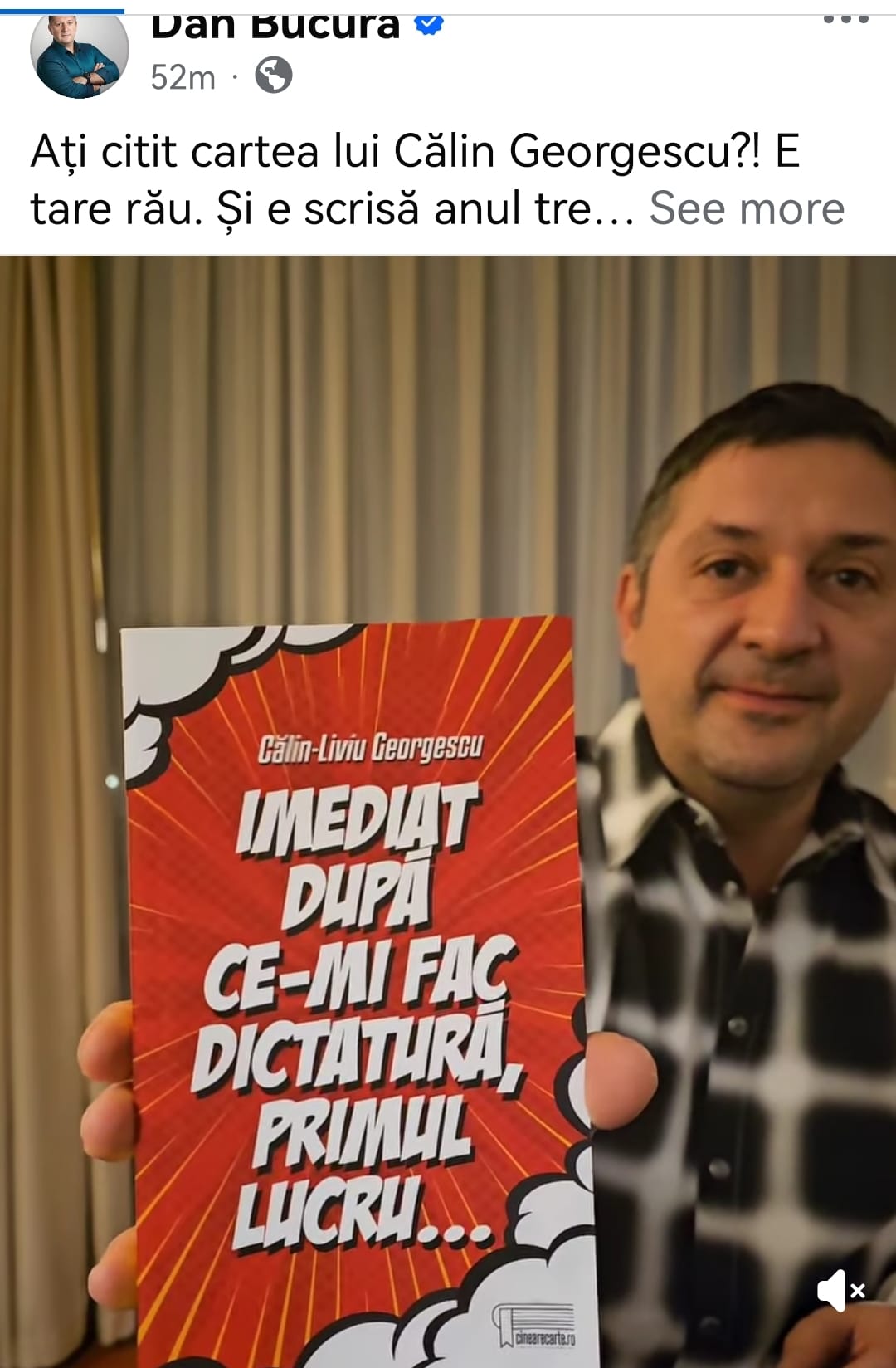 Dan a fost printre primii care a citit volumul întâi, încă din faza de teste, aș Dan a fost printre primii care a citit volumul întâi, încă din faza de teste, aș