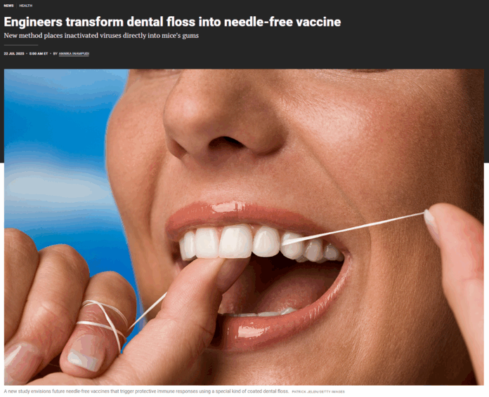 Vaccinare prin ata dentara Vaccinare prin ata dentara