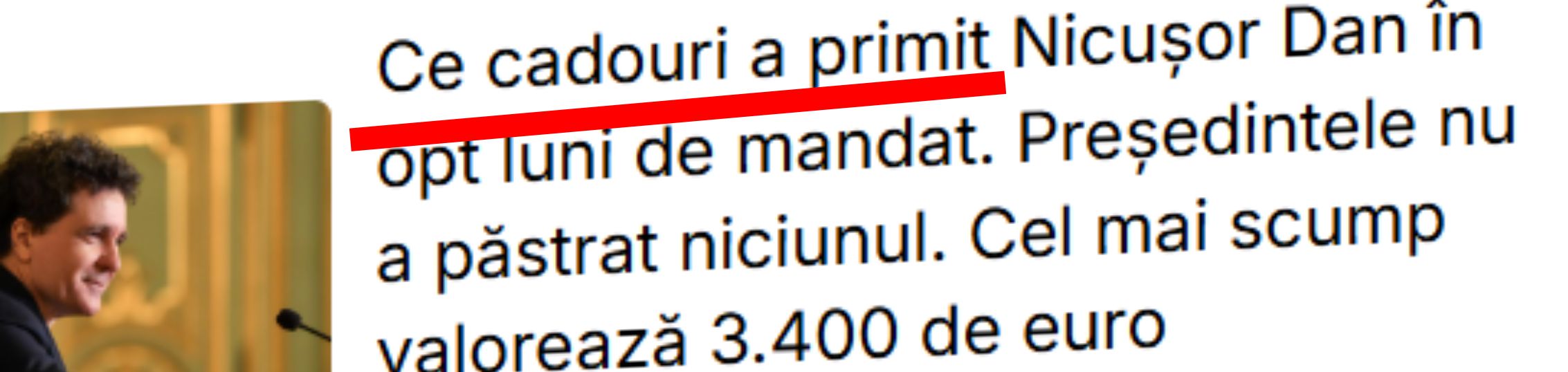 Da, a primit foarte multe, încă din prima zi de mandat, iar recent a primit încă Da, a primit foarte multe, încă din prima zi de mandat, iar recent a primit încă