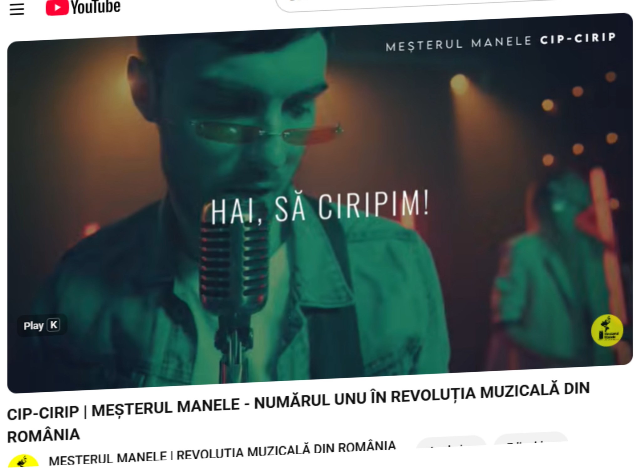 CIP-CIRIP a ieșit în primă audiție pe YouTube și așteaptă să animeze boxele dumn CIP-CIRIP a ieșit în primă audiție pe YouTube și așteaptă să animeze boxele dumn