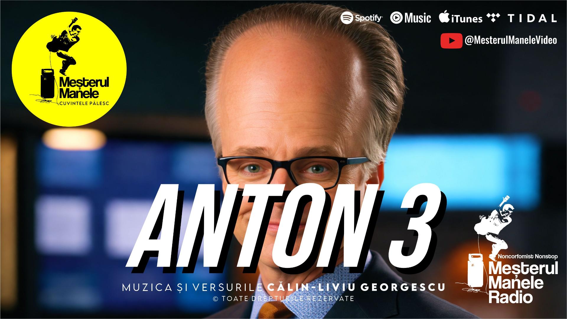 Acest single se numește ANTON 3 și intră în primă audiție azi, 31 martie,de la o Acest single se numește ANTON 3 și intră în primă audiție azi, 31 martie,de la o