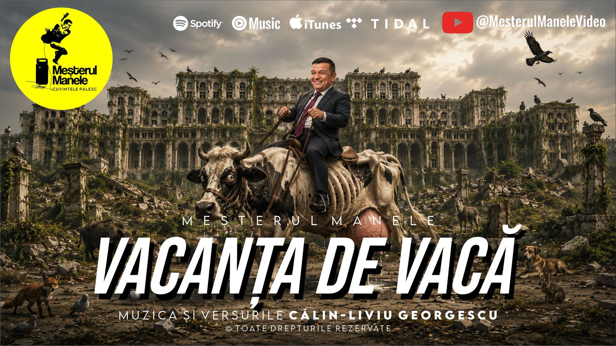 În primă audiție pe canalul video oficial Meșterul Manele de pe YouTube, minunat