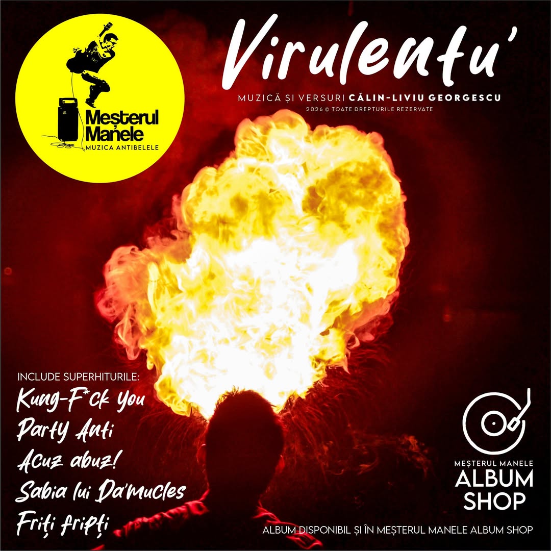 Azi s-a lansat pe YouTube albumul LP de la Meșterul Manele VIRULENTU’, cu 15 sup