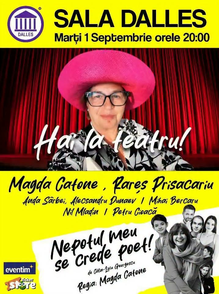 După Paris, piesa mea de teatru, NEPOTUL MEU SE CREDE POET revine în București c