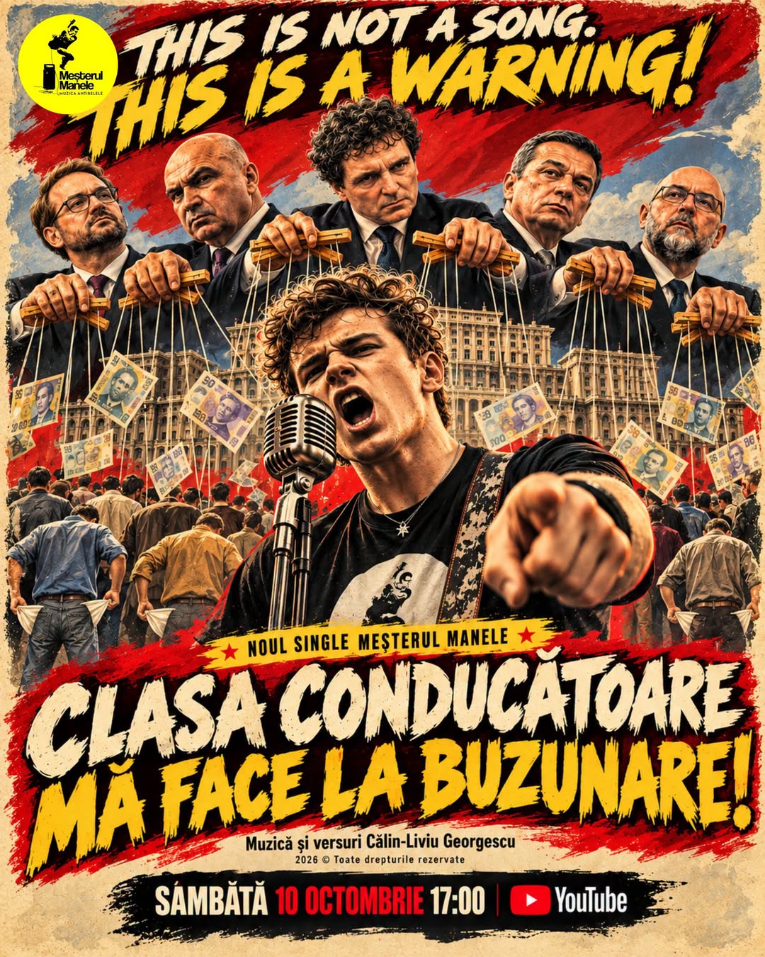 Noul single Meșterul Manele! CLASA CONDUCĂTOARE MĂ FACE LA BUZUNARE, primă audiț